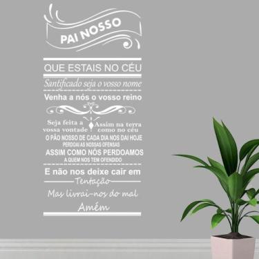 Imagem de Adesivo Decorativo De Parede Quarto Sala Oração Pai Nosso - Papel e Pa
