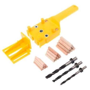 Imagem de Gabarito De Furação Cavilhas Com Brocas 6, 8 E 10Mm Charb - Charbs