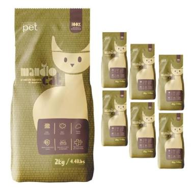 Imagem de Kit 6 Granulado Higiênico de Mandioca Areia Mandiocat 2Kg - All Papers