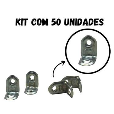 Imagem de Cantoneira em L Zincada para Gaveta Móveis - Kit 50 un - ACHEI UTILIDA