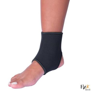 Imagem de Tornozeleira Compressão Cano Curto Neoprene Fitness Treino Exercício F