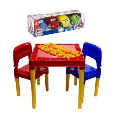 Imagem de Kit Mesinha Didática Atividades Tritec + Carrinho Baby Cars - Big Star