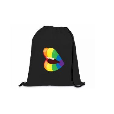 Imagem de Mochila Saco Personalizada Fitness Coleção LGBT Boca - Deluzz