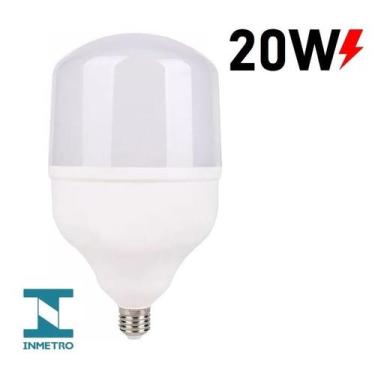 Imagem de Lâmpada Led Bulbo 20w, 30w, 40w, 50w E27 Bivolt 6500K Branco Frio, 20W