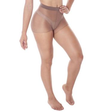 Imagem de Meia Calça Loba Lupo clássica fina fio 7 feminina, Café, P