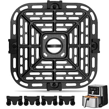 Imagem de Air fryer Accessories for Instant Pot Vortex Plus 6 in 1 4 Quart Air Fryer Oven, 7.3''×7.3'' Square Food Grade Air Fryer Grill Pan Grill Plate Crisper Plate Replacement Parts Tray Rack