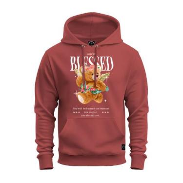Imagem de Moletom Confortável Algodão Premium Estampado Unissex Blessed Urso - S