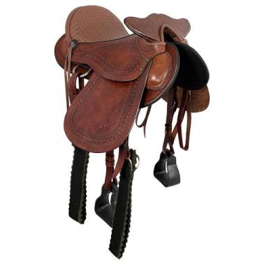 Imagem de Sela Australiana com Cabeça SV1055 - Havana - Selaria Vertentes