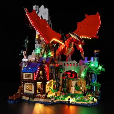 Imagem de Kyglaring LED Lighting Kit for Lego Dungeons & Dragons: Red Dragon's Tale Model Set, Compatible with Lego 21348 （Lego Sets Not Included