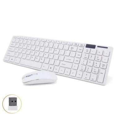 Imagem de Conexão Instantânea: Kit Teclado e Mouse Sem Fio com Design Slim - MAI