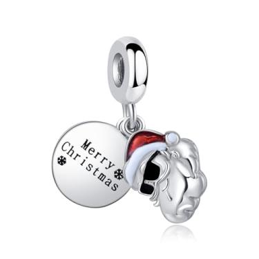 Imagem de MiWangLing Merry Christmas Series Charm for Pandora Bracelet Women Jewelry Xmas Gift, Cobre, Strass