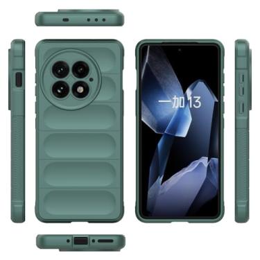 Imagem de Elubugod Capa compatível com OnePlus 13, capa para celular TPU macia compatível com OnePlus 13 5G PJZ110 capa verde