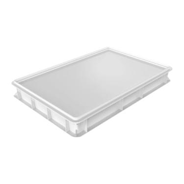 Imagem de YWJLQH Caixa de Prova de Massa Bandeja de Massa de Pizza Caixa de Armazenamento de Frutas Multiuso com Tampa para Padaria Casa Restaurante Cozinha Pizza Maki, 30cm x 40cm x 7,5cm