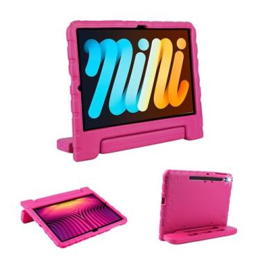 Imagem de Nova capa infantil para Samsung Galaxy Tab S7 FE/S7 Plus/S8 Plus com suporte para S-Pen e alça antiderrapante 31.5 cm capa super proteção para Tab S8+ 2021 Tab S7 FE 2020 S7+ rosa vermelha
