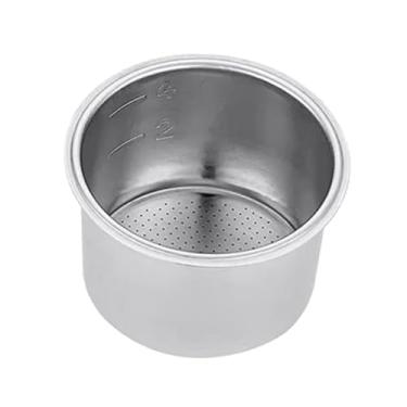 Imagem de DimyFew Máquina de Café Filtro Poroso Cesta Portátil Máquina de Café Expresso Tigela, Filtros Sem Fundo Copo para Máquina de Café Expresso, 51 mm x 37 mm, Tamanho real