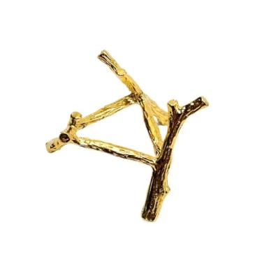 Imagem de UGPLM Esfera suporte de metal ramo display titular profissional resistente criativo vintage artesanato suporte bola neve prateleira para loja janela, Ouro