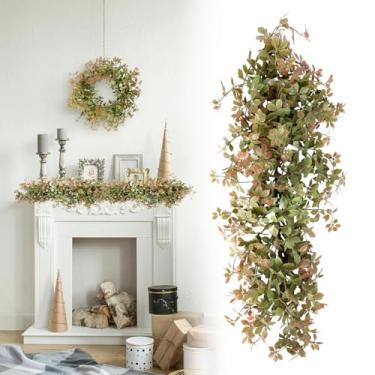 Imagem de Patio Vinhas artificiais 50 cm plantas falsas penduradas - 2 peças de folhas de videira de hera falsa guirlanda de flores samambaia falsa para decoração de parede de quarto interno, decoração de