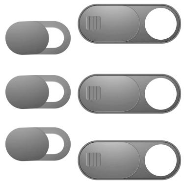 Imagem de Capa para webcam, notebook Slide ZUCUCUC, pacote com 6 unidades, preta