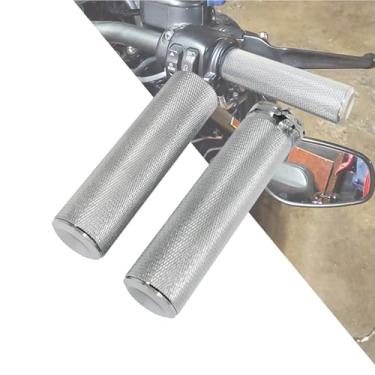 Imagem de Alça de mão de 2,5 cm para Harley Touring Sportster Dyna Softail V-RodRebacker prata GP003302