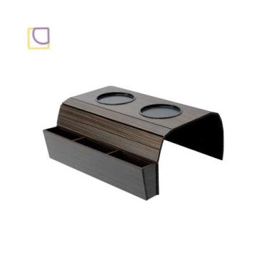 Imagem de Esteira Suporte Porta Copos Braço Sofá MDF Apoio - MONDO BOX OFICIAL