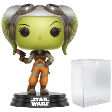 Imagem de Star Wars: Rebels – Boneco Funko Pop! de vinil da Hera Syndulla (combinado com capa protetora compatível com caixa pop)
