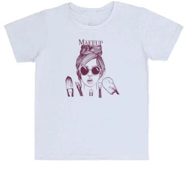 Imagem de Camiseta Infantil Makeup Diva e seus pinceis - Alearts, 14
