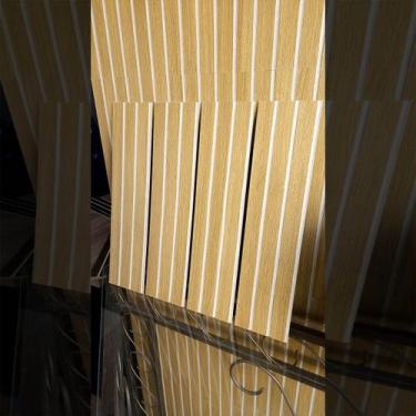 Imagem de KIT 30 UNIDADES - Revestimento Ripado Placa MDF Painel Decorativo 45 x