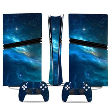 Imagem de Adesivo Skin para PS5 Pro Digital Edition, capa protetora de vinil para controle de console de jogos (nebulosa)