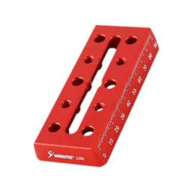 Imagem de AsrMyjcx Placa de montagem de montagem de cauda do telescópio Placa de fixação de instalação Easy Instalação Premium Robusta Substitua Alumínio Profissional, 100 Mm Vermelho