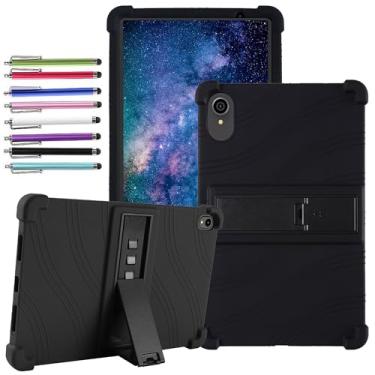 Imagem de elitegadget Capa para tablet VOLENTEX VASOUN Tab 10 Lite modelo M10 / APOLOSIGN Maxsignage ApoloMedia TWTNVOF EP103A 10,1 polegadas – Capa de silicone leve com 1 caneta stylus aleatória (preto)