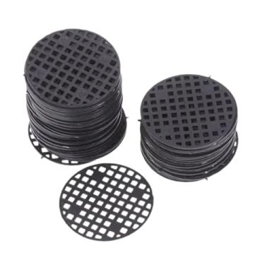 Imagem de Baoblaze Flowpot Hole Malhas Telas de drenagem Trintas de jardim Acessórios de jardinagem Os tapetes de grade inferior de bonsai usam resistência à prática, Diâmetro 4.5 Cm