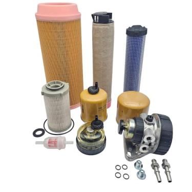 Imagem de shsiyayh Kit de serviço de filtro para mini escavadeira CAT 304E2 CR 305E2 305.5E2 CR 3776969 1G7206 3635819
