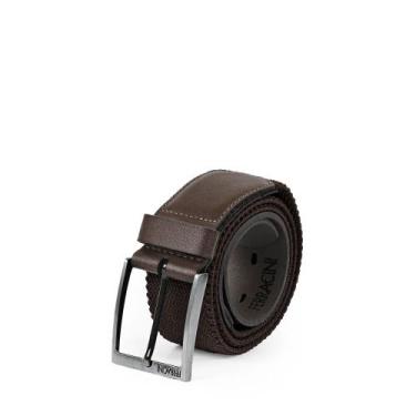 Imagem de Cinto Masculino Ferracini FC676B Verona Couro Elástico, Marrom, 110