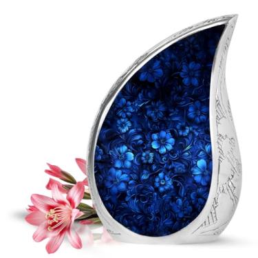 Imagem de Yatskia Urnas funerárias para mulheres adultas cinzas, urnas para cinzas humanas, adulto (variação de queda 3), 3 Inch Pack of 1, Alumínio