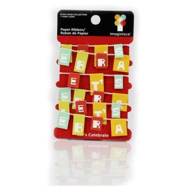 Imagem de Fita de Papel Imaginisce  Lets Celebrate Flags (Bandeirinhas) com 92 c