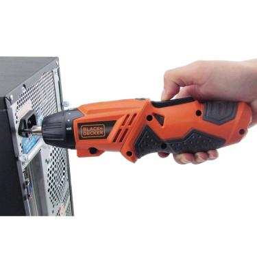 Imagem de Parafusadeira sem Fio 4,8V Empunhadeira Articulada 15Bits KC4815B Black & Decker