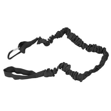 Imagem de Elastic Kayak Paddle Leash Lightweight Coiled Nylon Paddle Strap Durabledd Rope Leash para Canoe Boat Surfboard e Pesca Rod, engrenagem essencial para entusiastas de esportes (Black)