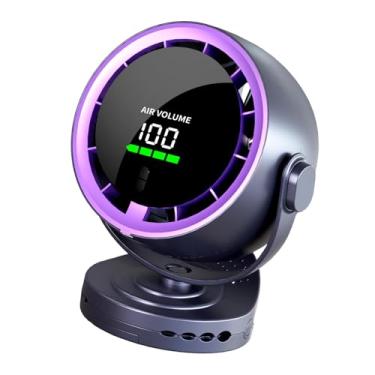 Imagem de Kuntesetty Ventilador de ar do ventilador de ar de refrigeração pequena de vento forte fã portátil de mesa de vento para acampamento Viagem de mesa da cozinha da, Roxo