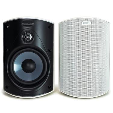Imagem de Polk Audio Atrium 4 Outdoor Speakers with Powerful Bass (Pair, White), All-Weather Durability, Broad Sound Coverage, Speed-Lock Mounting System