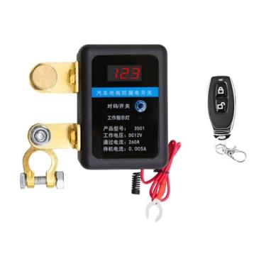 Imagem de Ioensy Carro de matar de carro bateria de bateria de morta eficiente Equipamento elétrico Remoto Bateria de desconexão para o barco de caminhão, Único Controle Remoto