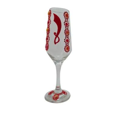 Imagem de Taça Iansã Espada Champanhe Vidro 186 ml + Presente - Bialluz