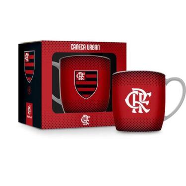 Imagem de Caneca porcelana flamengo xícara de café mengão oficial - Brasfoot