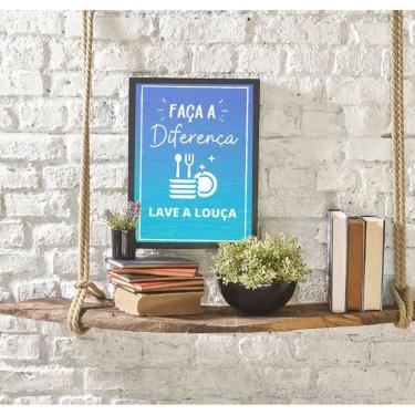 Imagem de Quadro Decorativo Faça A Diferença Lave A Louça