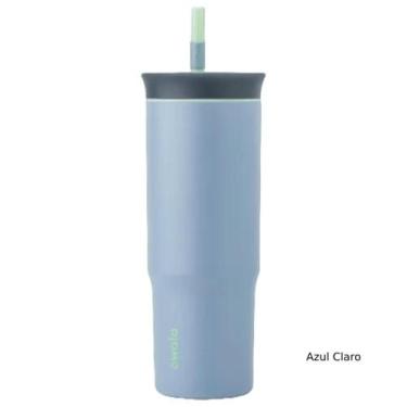 Imagem de Copo Owala Tumbler Stainless Steel Térmica 710 ML, Azul Claro