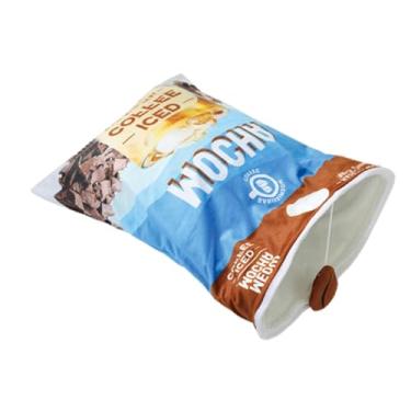 Imagem de Bothyi Gato Crinkle Saco Animais de Estimação Gato Túnel Jogar Túnel Dobrável Interativo com Pendurado Brinquedo Gato Tubos para Gatinho Gatinho, Grãos de café