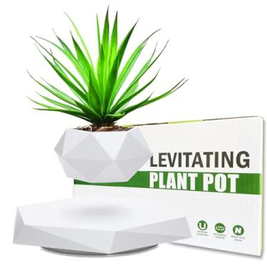 Imagem de Vaso de plantas levitantes, vaso flutuante 2025 para bonsai aéreo, vaso de flores levitador magnético para decoração de casa de escritório, presente de casa ideal para dia dos namorados, dia das mães