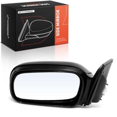Imagem de A-Premium Espelho retrovisor traseiro externo preto não dobrável do lado do motorista - compatível com Honda Civic 2006-2011