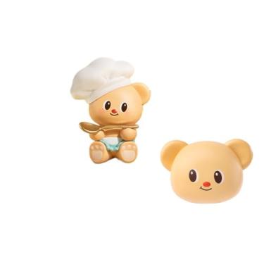 Imagem de Aven Rabbit Butterbear Baked with Love Série Cubby Face Blind Box Figuras de ação Caixa Misteriosa Brinquedos aleatórios Fofos Presente de Aniversário Brinquedo Colecionável de Natal para Ornamentos