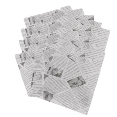 Imagem de Invólucro de Sanduíche, Sanduíche Antiaderente de Graxa Graxa 500 Folha Pastelaria (Impressão branca de jornal)