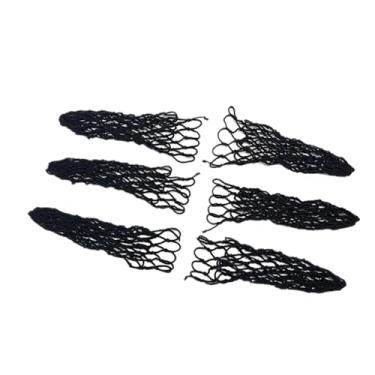 Imagem de menolana 6x Bolsos para mesa de bilhar, rede de bilhar, bolsa de proteção, rede, bolsa de treinamento resistente, bolsos de malha para mesa de bilhar e sinuca, Preto